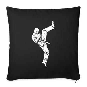 Taekwondo - Sofa pillowcase 17,3'' x 17,3'' (45 x 45 cm) - black - Front