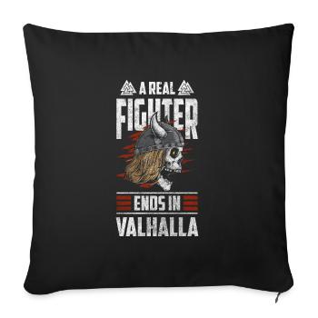 Odin Nordisch Donner Keltisch - Sofakissenbezug 45 x 45 cm - Schwarz - Vorne