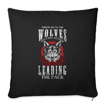Patron, Travail, Collègue, Employé - Housse de coussin décorative 45 x 45 cm - noir - Devant