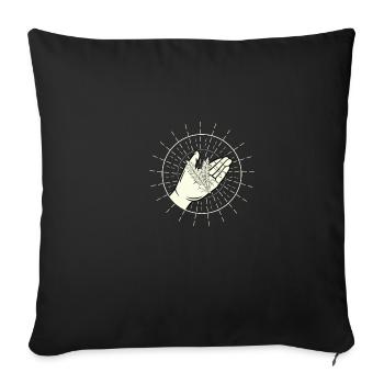 Key Of Life Farmers Grain - Sofa pillowcase 17,3'' x 17,3'' (45 x 45 cm) - black - Front