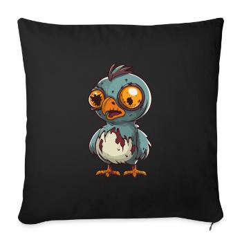Chicken Halloween Zombie - Sofa pillowcase 17,3'' x 17,3'' (45 x 45 cm) - black - Front