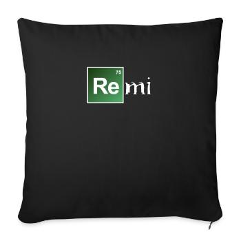 Remi - Housse de coussin décorative 45 x 45 cm - noir - Devant