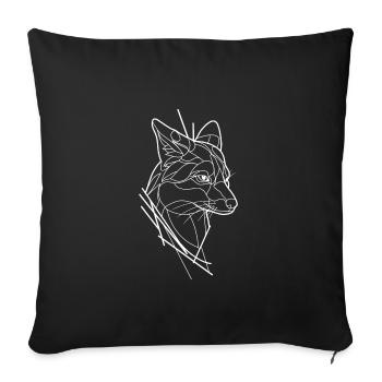 Fuchs Wald Natur - Sofakissenbezug 45 x 45 cm - Schwarz - Vorne