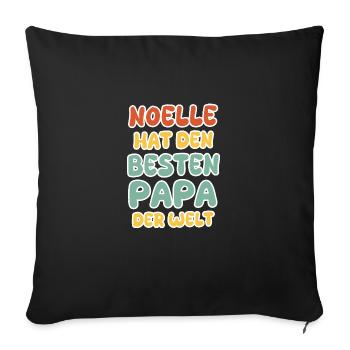 Noëlle bébé - Housse de coussin décorative 45 x 45 cm - noir - Devant