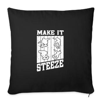 Skateboard Art For Boys Girls Men Skateboard Gifts - Sofa pillowcase 17,3'' x 17,3'' (45 x 45 cm) - black - Front