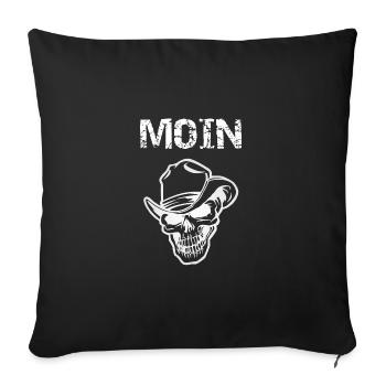 Moin - Sofakissenbezug 45 x 45 cm - Schwarz - Vorne