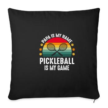 Pickleball Dad funny quote father pickleball Vin - Sofa pillowcase 17,3'' x 17,3'' (45 x 45 cm) - black - Front