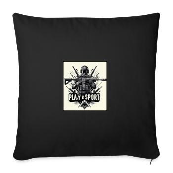 Play shooter - Sofakissenbezug 45 x 45 cm - Schwarz - Vorne