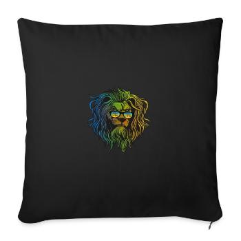 Amazigh - Sofa pillowcase 17,3'' x 17,3'' (45 x 45 cm) - black - Front