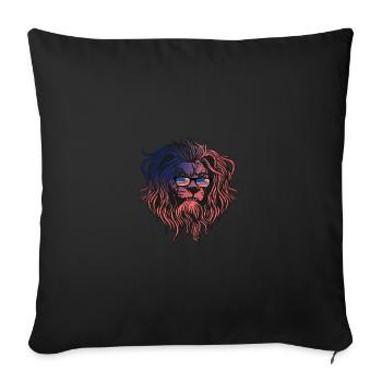 États-Unis - Housse de coussin décorative 45 x 45 cm - noir - Devant