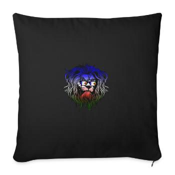 Batwa - Sofakissenbezug 45 x 45 cm - Schwarz - Vorne