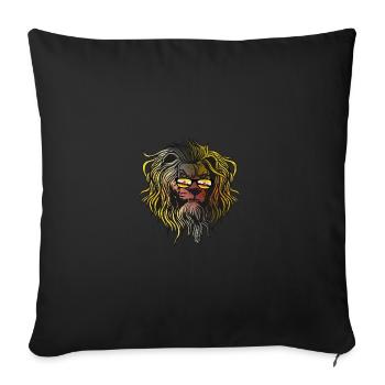 Brunei - Sofa pillowcase 17,3'' x 17,3'' (45 x 45 cm) - black - Front