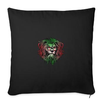 Burundi - Sofa pillowcase 17,3'' x 17,3'' (45 x 45 cm) - black - Front