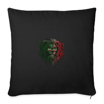 Chechnya - Sofa pillowcase 17,3'' x 17,3'' (45 x 45 cm) - black - Front
