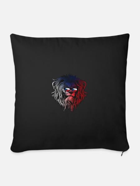 Tschechische Republik - Sofakissenbezug 45 x 45 cm - Schwarz