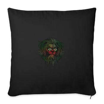 Dominique - Housse de coussin décorative 45 x 45 cm - noir - Devant