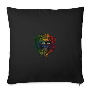 Ethiopia - Sofa pillowcase 17,3'' x 17,3'' (45 x 45 cm) - black - Front