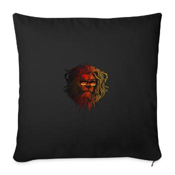 GDR - Sofa pillowcase 17,3'' x 17,3'' (45 x 45 cm) - black - Front