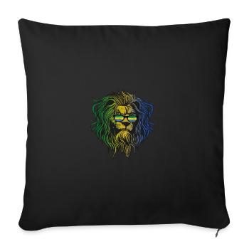 Gabon - Sofa pillowcase 17,3'' x 17,3'' (45 x 45 cm) - black - Front