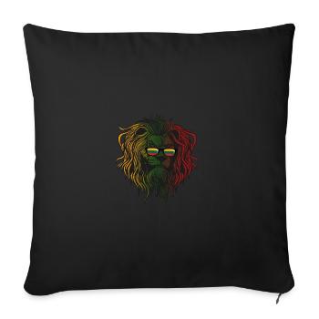 Lithuania - Sofa pillowcase 17,3'' x 17,3'' (45 x 45 cm) - black - Front