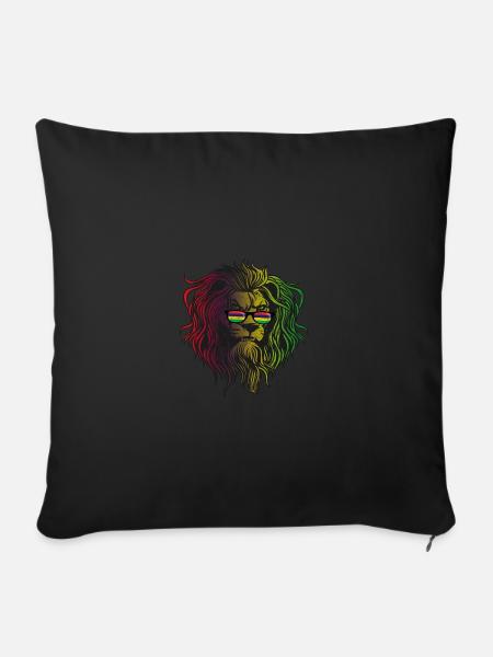 Mauritius - Sofakissenbezug 45 x 45 cm - Schwarz