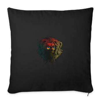 Mozambique - Sofa pillowcase 17,3'' x 17,3'' (45 x 45 cm) - black - Front