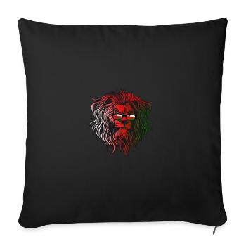 Oman - Sofa pillowcase 17,3'' x 17,3'' (45 x 45 cm) - black - Front