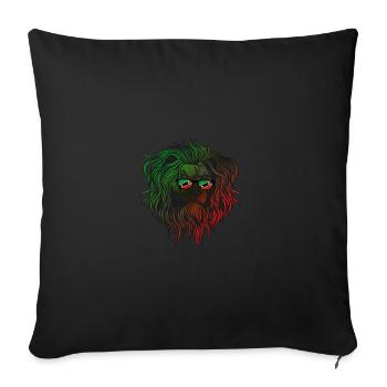 Saint Kitts and Nevis - Sofa pillowcase 17,3'' x 17,3'' (45 x 45 cm) - black - Front