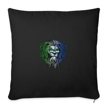 Sierra Leone - Sofa pillowcase 17,3'' x 17,3'' (45 x 45 cm) - black - Front