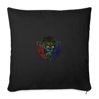 Afrique du Sud - Housse de coussin décorative 45 x 45 cm - noir - Devant