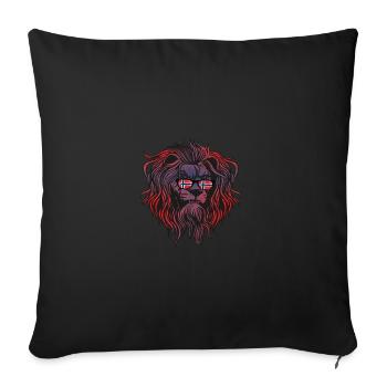 Norway - Sofa pillowcase 17,3'' x 17,3'' (45 x 45 cm) - black - Front