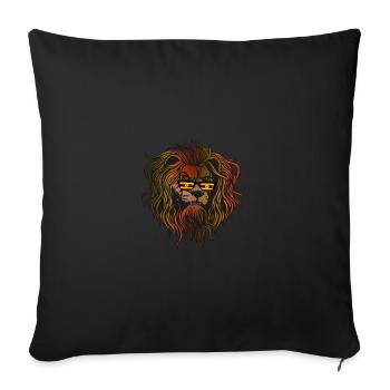Uganda - Sofa pillowcase 17,3'' x 17,3'' (45 x 45 cm) - black - Front