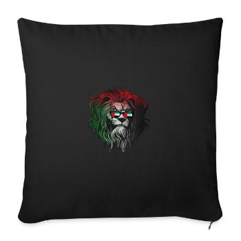 E.A.U - Housse de coussin décorative 45 x 45 cm - noir - Devant