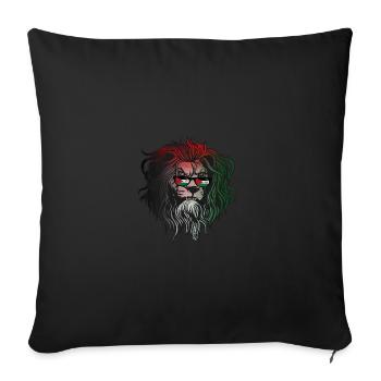 Western Sahara - Sofa pillowcase 17,3'' x 17,3'' (45 x 45 cm) - black - Front