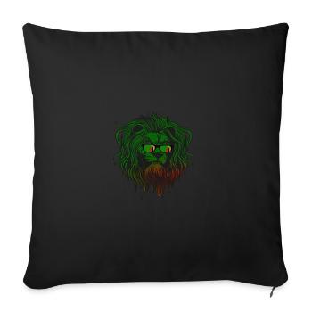 Sambia - Sofakissenbezug 45 x 45 cm - Schwarz - Vorne