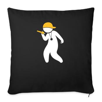 Hiphop Rapper - Sofa pillowcase 17,3'' x 17,3'' (45 x 45 cm) - black - Front