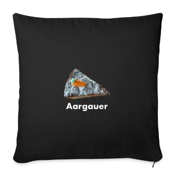 Aargauer - Sofakissenbezug 45 x 45 cm - Schwarz - Vorne