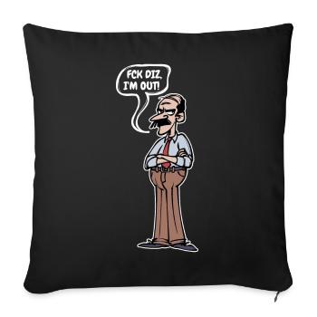 Retirement Farewell Statement Senior Leisure - Sofa pillowcase 17,3'' x 17,3'' (45 x 45 cm) - black - Front