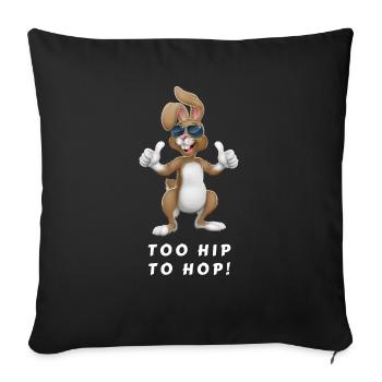 Too Hip to Hop - Housse de coussin décorative 45 x 45 cm - noir - Devant
