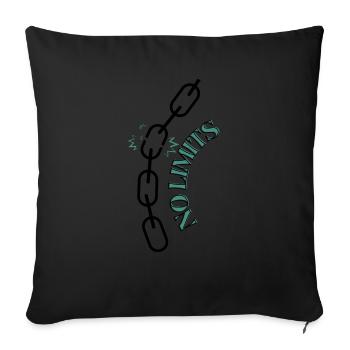 Pas de limites - Housse de coussin décorative 45 x 45 cm - noir - Devant