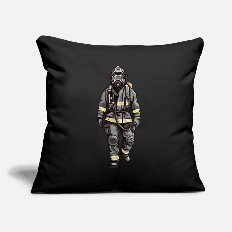 Firefighter Fire Fighter Fire Fighter Courage Sofa pillowcase 17,3'' x 17,3'' (45 x 45 cm)