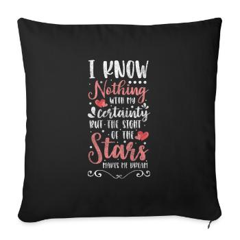 Nuit du télescope Starry Sky Wishes - Housse de coussin décorative 45 x 45 cm - noir - Devant