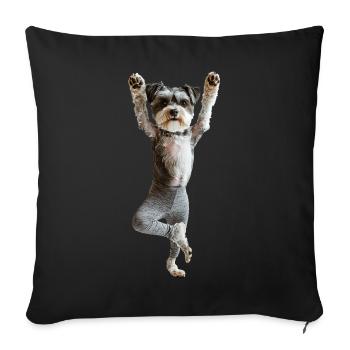 Schnauzer - Sofakissenbezug 45 x 45 cm - Schwarz - Vorne