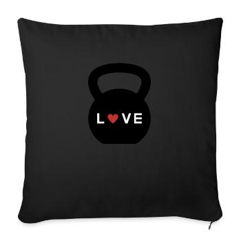 Kettle Love - Sofakissenbezug 45 x 45 cm - Schwarz - Vorne