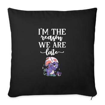 Bébé - Housse de coussin décorative 45 x 45 cm - noir - Devant