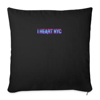 I Heart NYC Vibes - Perfect Gift for New York Love - Sofa pillowcase 17,3'' x 17,3'' (45 x 45 cm) - black - Front