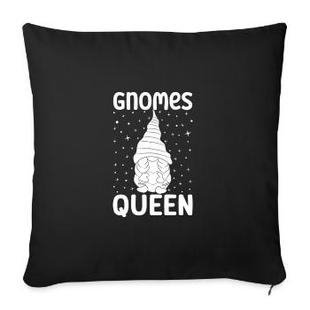 Gnome Costume Hommes Gnomes Reine Gnome - Housse de coussin décorative 45 x 45 cm - noir - Devant