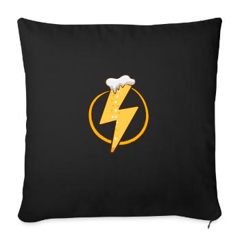 beer beer garden toast beer belly beer drinker - Sofa pillowcase 17,3'' x 17,3'' (45 x 45 cm) - black - Front