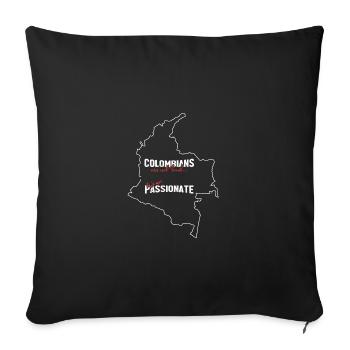 Colombie - Housse de coussin décorative 45 x 45 cm - noir - Devant