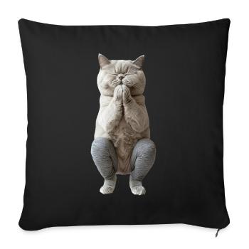 Britisch Kurzhaar - Sofakissenbezug 45 x 45 cm - Schwarz - Vorne